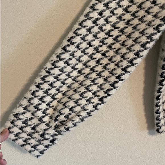 Kut From The Kloth Aaliyah Double Breasted Houndstooth Jacket‎ Large Stretch - Picture 6 of 13